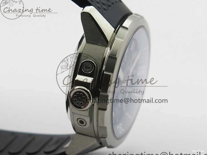 MIROTIME 1224 Aquatimer Chrono IW376803 V6F 1:1 Best Edition Blue Dial on Ruber Strap A Neat 7083